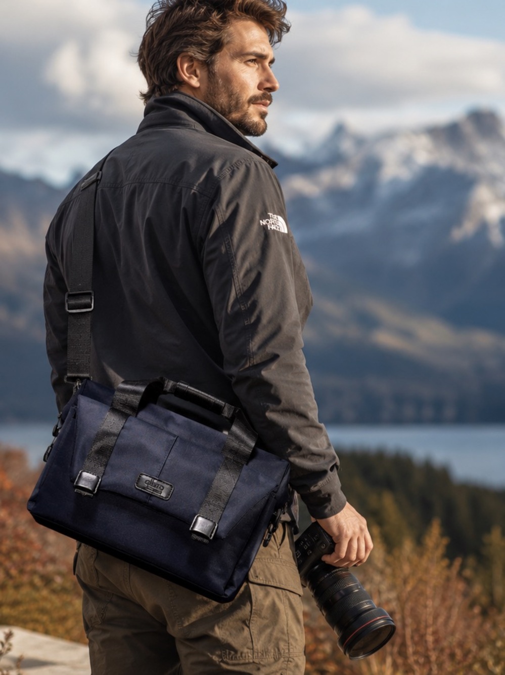 Altura Photo Professional Series Ventura Camera Shoulder Bag Navy DSLR Case NWT